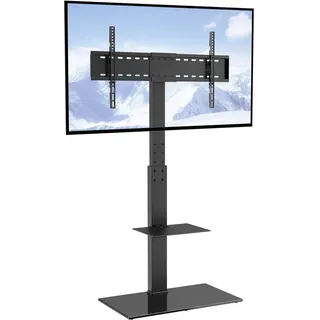 Vevor TV-Ständer 32-85 Zoll Schwarz Glas
