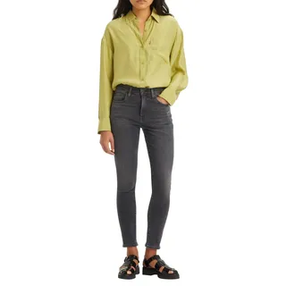 Levi's 721TM High Rise Skinny Jeans Z7193 Black Worn In 25 30