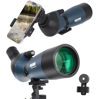 Spektiv, Ultra HD 25–75 x 70 Teleskop, Dual-Fokussierung, ED, wasserdichtes Zielfernrohr, FMC-Objektiv, BAK4-Prisma mit Tragetasche, Stativ für Zielschießen, Jagd, Vogelbeobachtung, Wildtierlandschaft