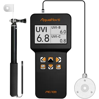 AH-UVCBA-Lichtmessgerät, testen Sie den UV-Index von UVB, UVC, Bestrahlungsintensität von UVC, UVA. Zeichnen Sie die w/m2-Verteilung von UVC. UVA auf.