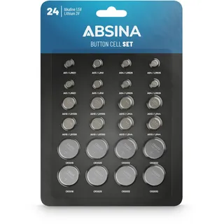 Knopfzellenset 24-teilig