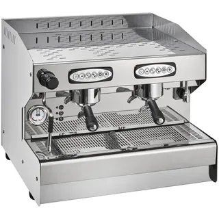 GastroHero Espressomaschine Milano Compact 2GR Automatik – professionelle 2-Gruppen-Kaffeemaschine aus Edelstahl für Gastronomie & Cafébetrieb