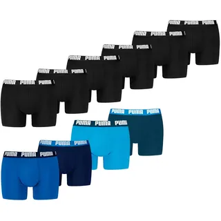 Puma Boxer Boxershorts Men Everyday Basic Boxers Comfort Stretch weiß|blau L