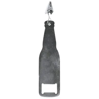 Esschert Design 4 Tischgewichte mit Flaschenöffner aus Edelstahl