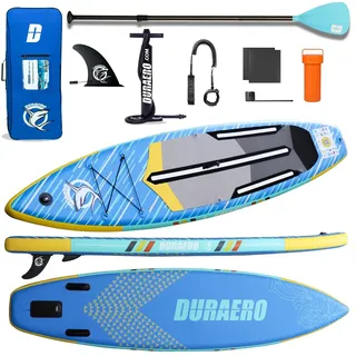 DURAERO SUP Board Set Stand up Paddling Board Aufblasbare, 330x76x15cm