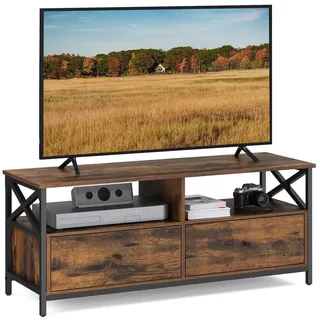 VASAGLE Lowboard, 2 Schubladen, 2 Fächern, Breite 120cm