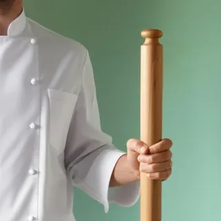 Mattarello Nudelholz - Handgefertigtes italienisches Werkzeug für die authentische Nudelherstellung - Das Original Design Buchenholz - Extra lang (91,4 cm)