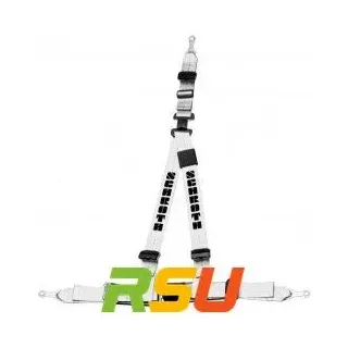 Schroth Gurt - Rallye 3 asm silber mit schwarzem Flock links