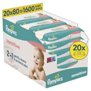 Pampers Feuchttücher Sensitive 15 x 80 Stück
