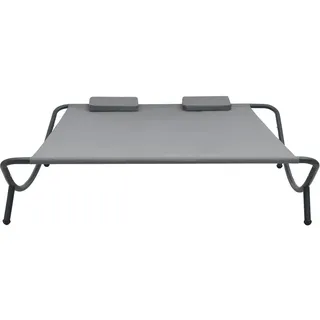 vidaXL Doppelliege 200 x 173 x 45 cm anthrazit