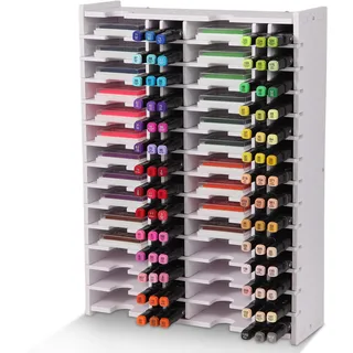 Iswawo Marker Stifte Ink Pad Tray Organizer Rack Compatible with Mini Distress Ink Tray, Dew Drop, Mini Archival, Craft Stamp Pad Supplies Storage, Stapelbare Wandhalterung Halter