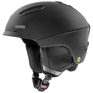 Uvex Ultra MIPS - MIPS-Sysytem Skihelm für Damen und Herren - robuster - wechselbare Innenausstattung - All Black matt - 59-61 cm