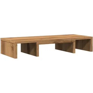 vidaXL Monitorständer Verstellbar Artisan-Eiche 60x24x10,5 cm Braun