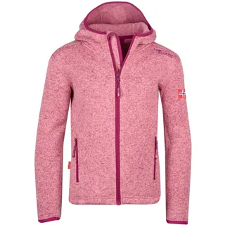 TROLLKIDS Strickfleecejacke TROLLKIDS "GIRLS JONDALEN JACKET XT", Mädchen, Gr. 140, mauve, plum, Obermaterial: 100% Polyester, Jacken