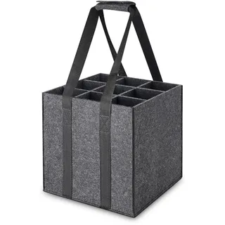 ITClosud Flaschentasche 6 Flaschen je 1,5 Liter, Stabil Filz Flaschenträger mit Griff, Faltbar Flaschenträger, Lustige Papa Geburtstagsgeschenk, Witzige Vatertagsgeschenk für Papas (6)