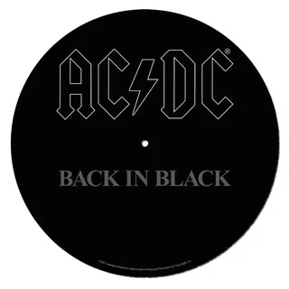 Pyramid International AC/DC Plattenspieler Schallplatten Slip Mat zum Mixen, DJ-Kratzen und Heimhören, rutschfest (Logo Design) - Offizielles Merchandise