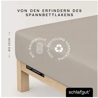 schlafgut Soft Contact 90 x 190 - 100 x 200 cm sand mid