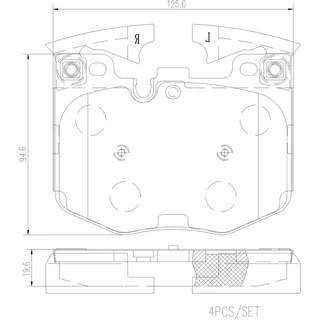 Brembo Bremsbelagsatz, Scheibenbremse