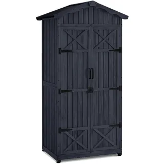 M MCombo Gartenschrank 74 x 99 x 193 cm Anthrazitgrau