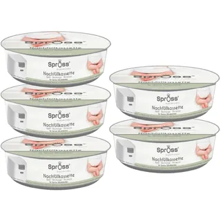 Spross® Nachfüllkassetten für Spross Windeleimer (5er Pack) • Geruchsdichte Folie gegen unangenehme Gerüche • Bis zu 190 Windeln pro Kassette • Schlauchsystem ohne Einzeldrehen