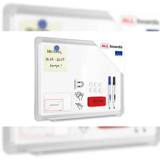ALLboards Magnetisches Whiteboard 30x40cm – PREMIUM EXPO Alurahmen