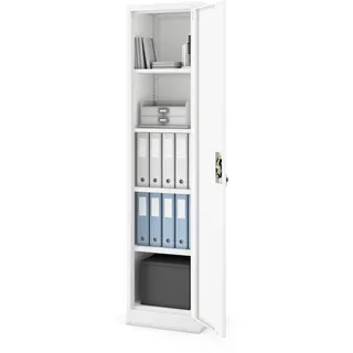 Jan Nowak Alex Aktenschrank 185 x 45 x 40 cm Weiß