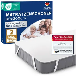 Blumtal Blumtal® Matratzenschoner 90 x 200 cm wasserdicht - Oeko-Tex zertifizierte Inkontinenzunterlage waschbar - wasserdichte Matratzenauflage Matratzenschutz ohne Knistern