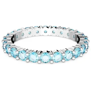 Swarovski Matrix Ring Rundschliff Kristall Blau Gr. 55