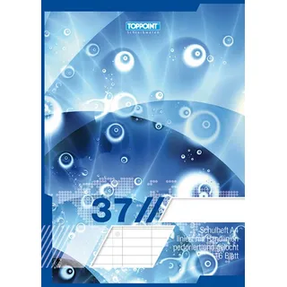 Stylex Schulheft DIN A4 Lineatur 37 liniert mit Rand
