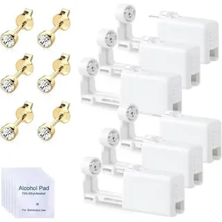 Ohrlochstechpistole Einweg Steril Sicherheit Piercing Gold transparent