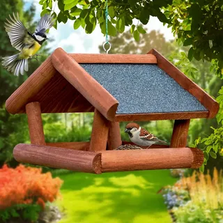 VOSS.garden Tilda - hochwertiges Vogelhaus aus Holz, zum Aufhängen