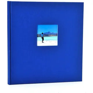 Goldbuch Goldbuch, Fotoalbum, Fotoalbum gebunden 30x31cm blauer Leineneinband (31 x 30 cm, 60 weiße Seiten, blau, Buchalbum