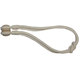 GARDINIA Raffhalter für Vorhänge Kordel 47 cm beige - 2 Stück
