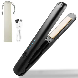 BYZESTY Mini 2-in-1 kabelloses Glätteisen schwarz