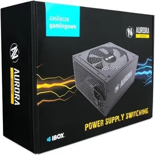 iBox Aurora - 500 W - 230 V - Passiv - Überstrom - Überlastung - Überspannung - Kurzschluß - Unterspannung - 20+4 pin ATX - ATX (ZIA500W14CMBOX)