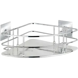 Wenko Turbo-Loc® Edelstahl Eckablage Quadro, rostfrei, Befestigen ohne bohren