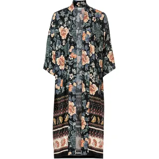 Viskose-Bluse, Druck dunkelblau, 48/50