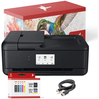 realink Bundle TS9550a Drucker (A3 mit Scanner und Kopierer) mit 5 XXL Druckerpatronen