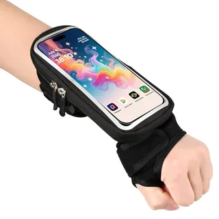Sportarmband Handytasche,Handgelenktasche bis 6,9" für Radfahren und Joggen