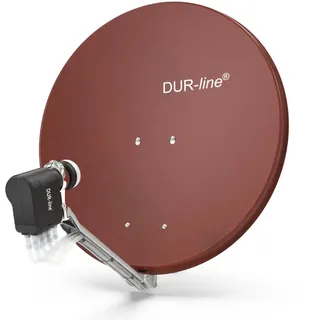 DUR-line Select 8 Teilnehmer Set - Qualitäts-Alu-Satelliten-Komplettanlage - Sel...