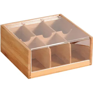 KESPER Teebox natur Bambus B/H/L: ca. 11x9,5x22 cm