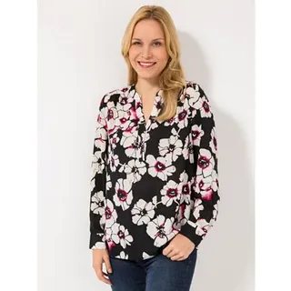 EVA LUTZ Bluse Lilly halbe Knopfleiste Manschetten leger weit