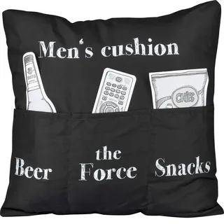 Hergo Männerkissen englisch mit 3 Einstecktaschen