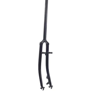 CaFfen Fahrrad Gabel Stahl Rennrad 700C Starrgabel 1 Zoll 25,4 mm Disc V Bremse Gewindelose Chrom Rennradgabeln Classic Fahrradgabeln