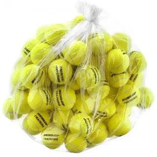 Dunlop Tennisball Training Gelb 60 Stück POLYBAG - für Coaching und Trainingseinheiten