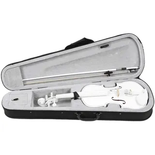Frosinor Student Violine 4/4 Geige Set für Anfänger in Weiß