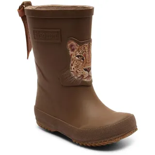 Bisgaard Unisex Kinder Basic Rubber Rain Boot, Brown Jaguar, 34 EU