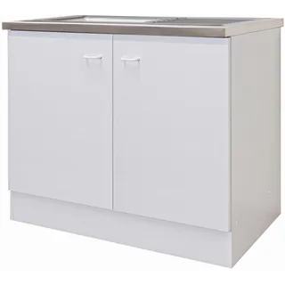 Flex-Well Classic Spülenunterschrank Speed 100 cm Weiß