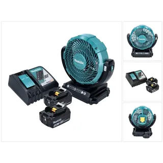 RM Akku Ventilator Lüfter 18 V 18 cm inkl. 2 x 4,0 Ah Akku + Ladegerät