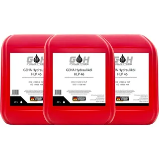 sgplusmh 60 L Hydrauliköl HLP 46 ISO VG 46 nach DIN 51524 Teil 2 Kanister 3 x 20 Liter